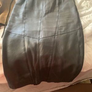 Leather skirt, vintage